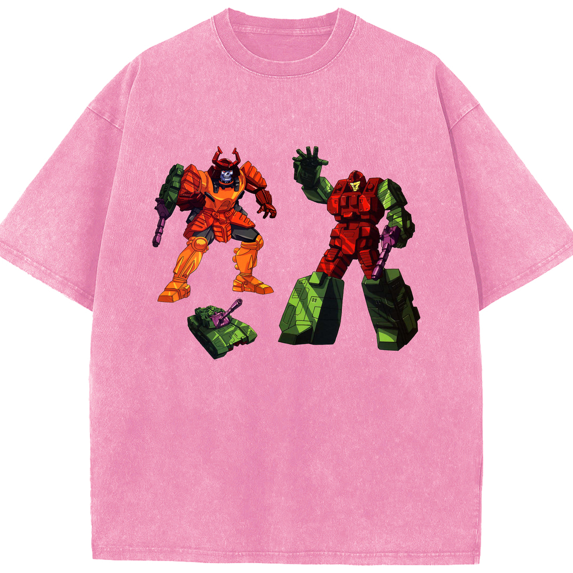 （画像用）  綿100% ヴィンテージ風 半袖Tシャツ（フロントプリント）